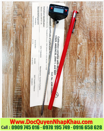 Traceable 4149, Nhiệt kế Que thăm nhiệt –50 đến 280°C Traceable @ 4149 Robo™ Traceable® Thermometer |HẾT HÀNG